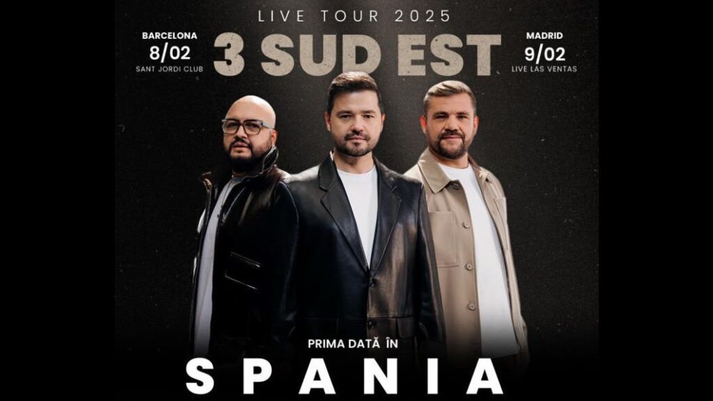El grupo rumano 3 SUD EST llega a España por primera vez con su gira 3 SUD EST LIVE TOUR 2025