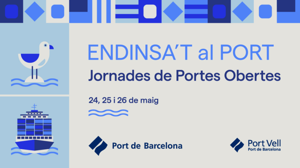 Cartel que dice 'Endinsa't al PORT, jornades de Portes Obertes'